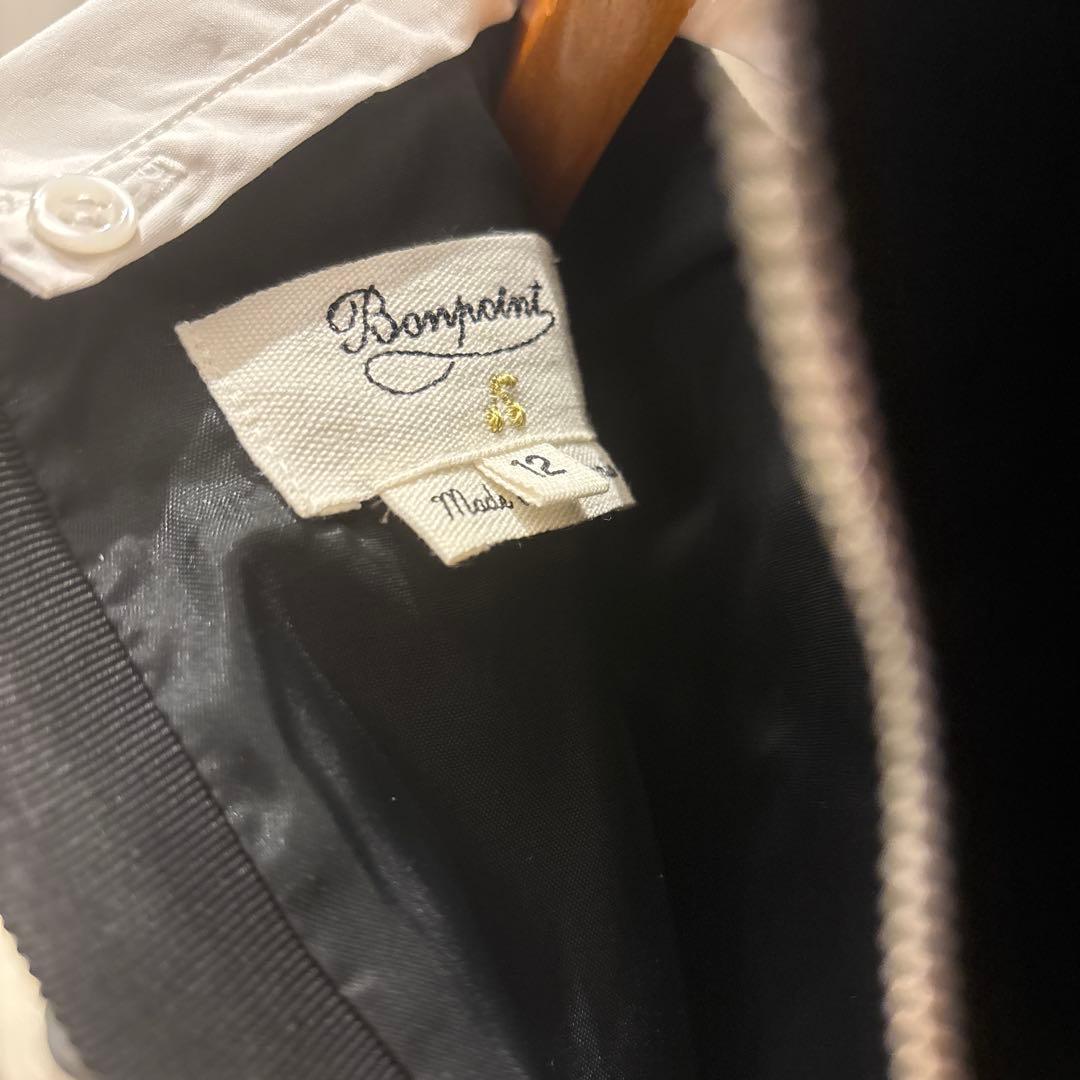 Bonpoint ボンポワン　クチュール　ベルベットワンピース　12a