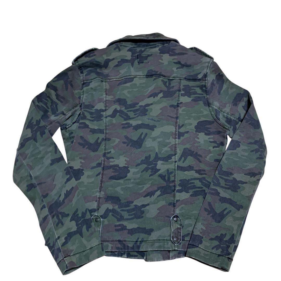【激レア】TRIPP 迷彩 ライダースジャケット y2k ミリタリー アウター