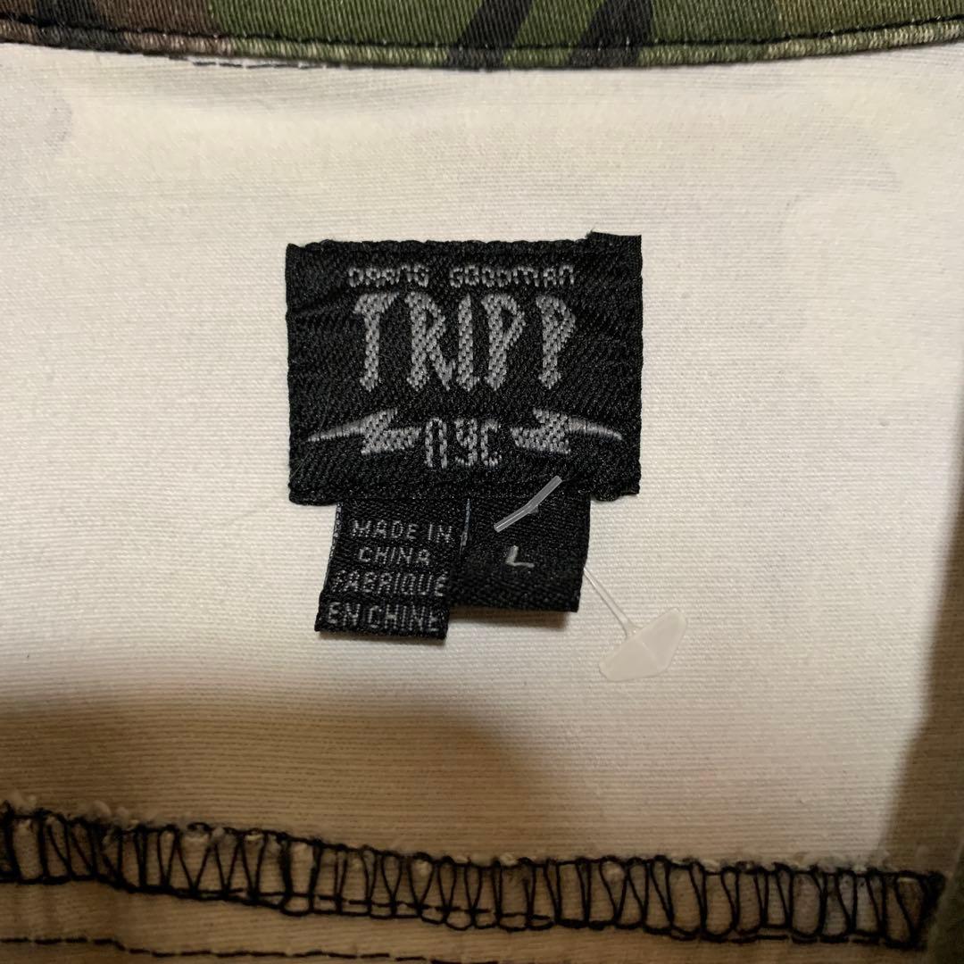 【激レア】TRIPP 迷彩 ライダースジャケット y2k ミリタリー アウター