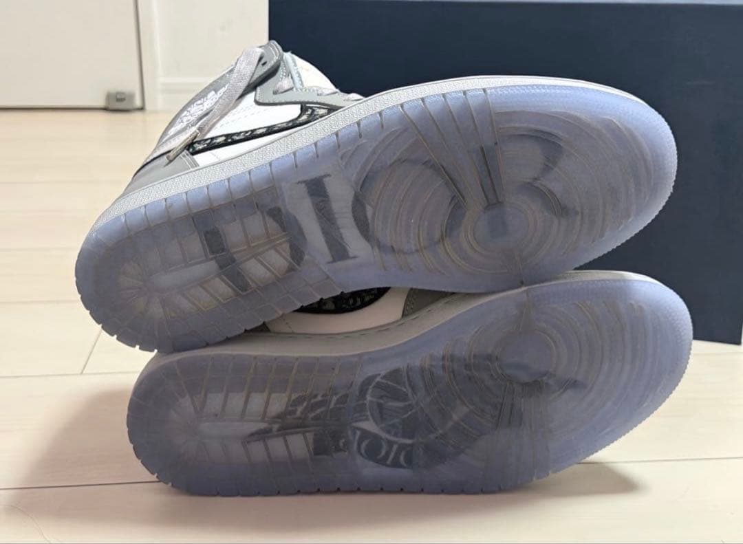 Dior Air Jordan 1 グレー/ホワイト 【27.5cm】