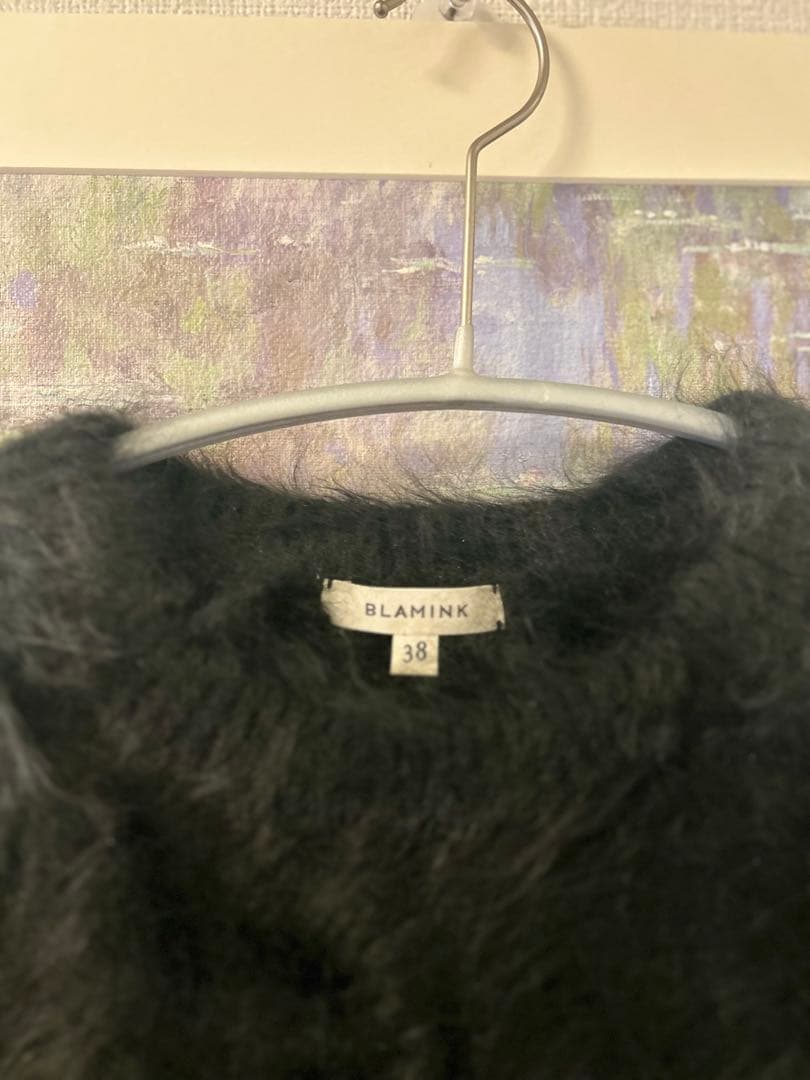 BLAMINK カシミヤファークルーネックニット