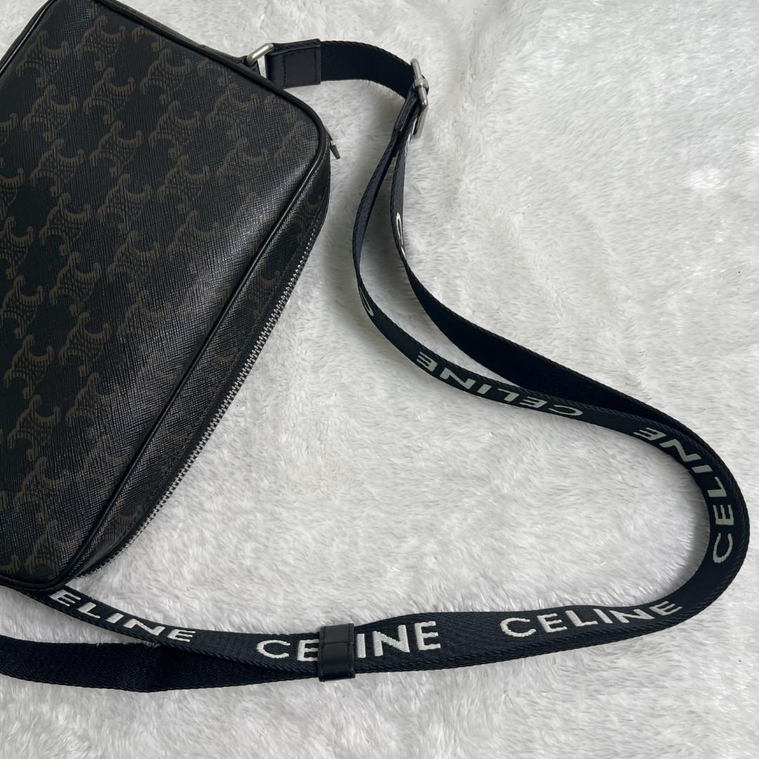 《美品》セリーヌ トリオンフ ミディアム メッセンジャーバッグ