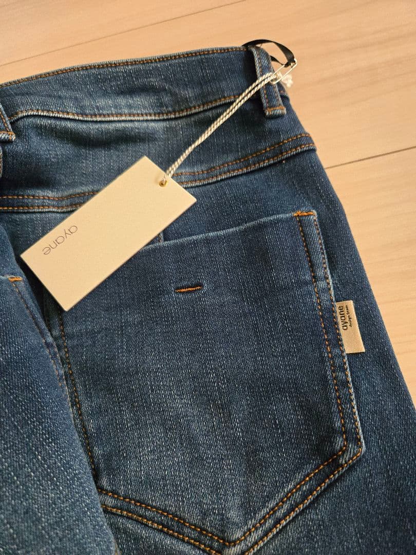 ayane裏起毛デニムスキニーパンツ ブルー38　セブンフェアリー新品未使用