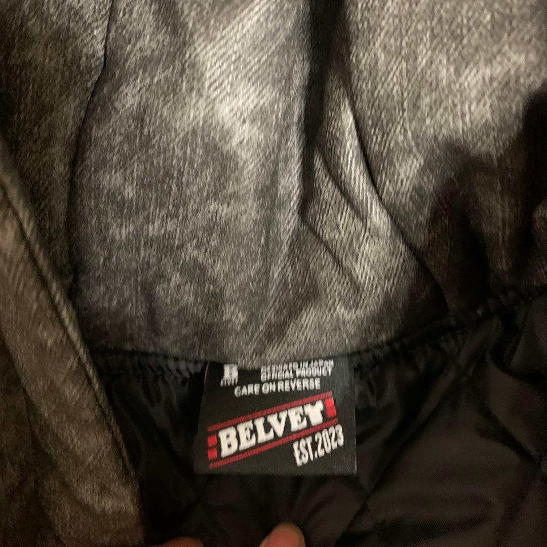 ジャケット・アウター BELVET Star-Studded Leather Jacket