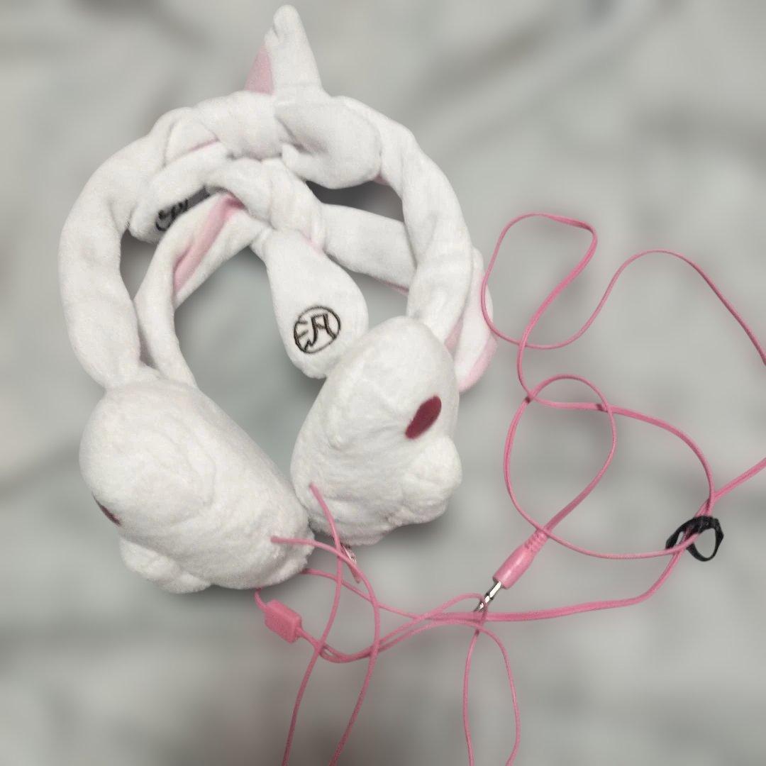 汎用うさぎ　ヘッドフォン　グルーミー　ホワイト