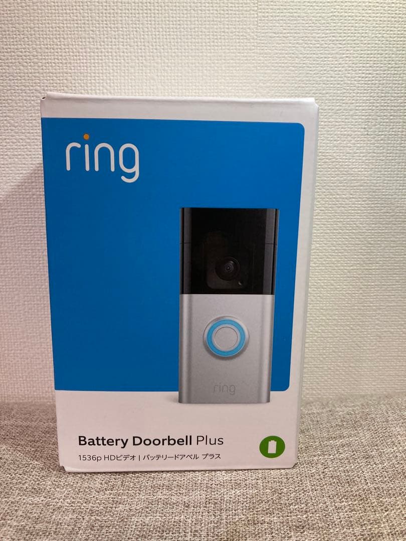 【新品◦未開封】Ring Battery Doorbell Plus
