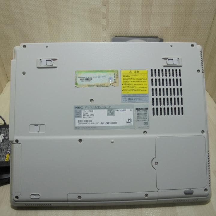 旧型ノートPC　NEC　LaVie PC-LL350CD／リカバリー調整済み