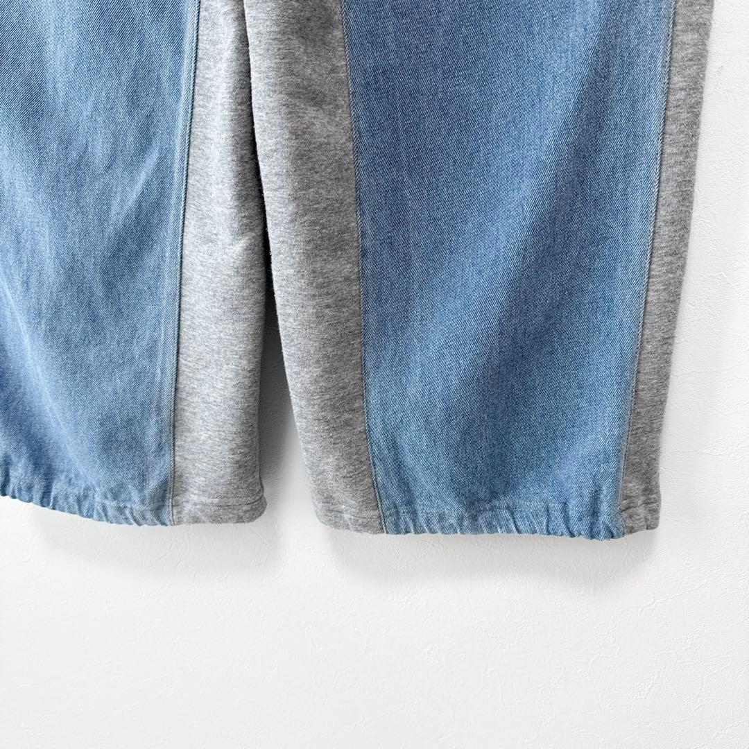 ニコアンド MODE NORM CORE デニムパッチワークパンツ ワイド