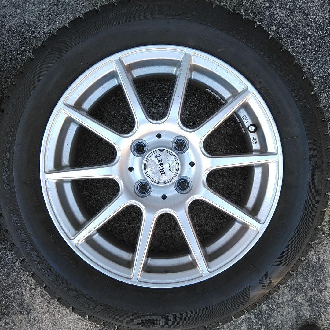 ミニバン、コンパクトカーにBSスタッドレス4本～15インチアルミ付き