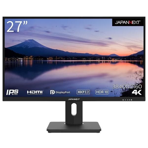 【ほぼ未使用】4K 27型 + USB-C-HDMIケーブル JAPANNEXT