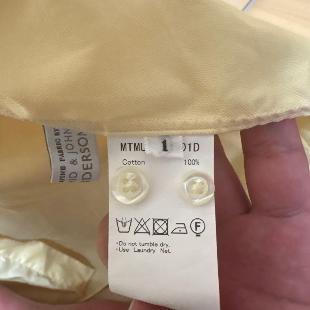 maatee&sons ロイヤルオックスシャツ　極上イエロー