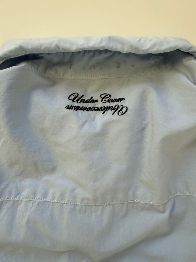 レ*ニ様 UNDERCOVER　縮絨加工　レギュラー シャツ ブルー