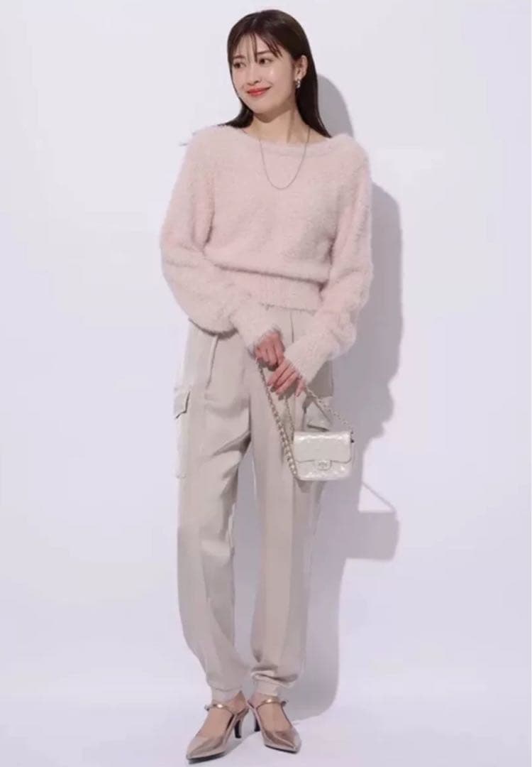 【新品】Apuweiser-riche リラクシーワークサテンパンツ