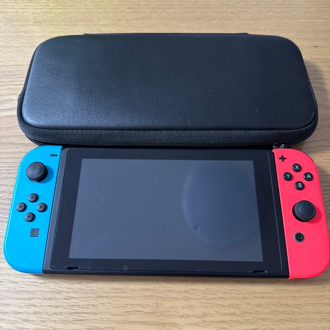 Nintendo Switch 本体 青/赤&ケース