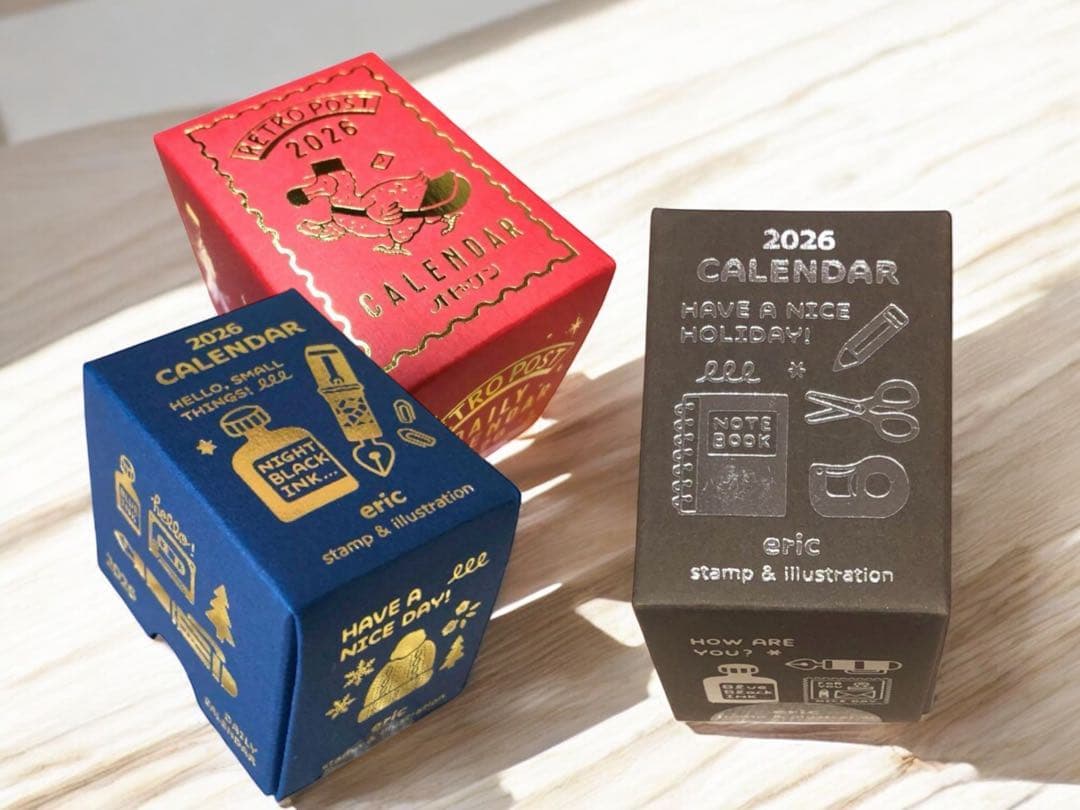 ミニミニ日めくりカレンダー　eric オビワン　ロフト限定　3つセット
