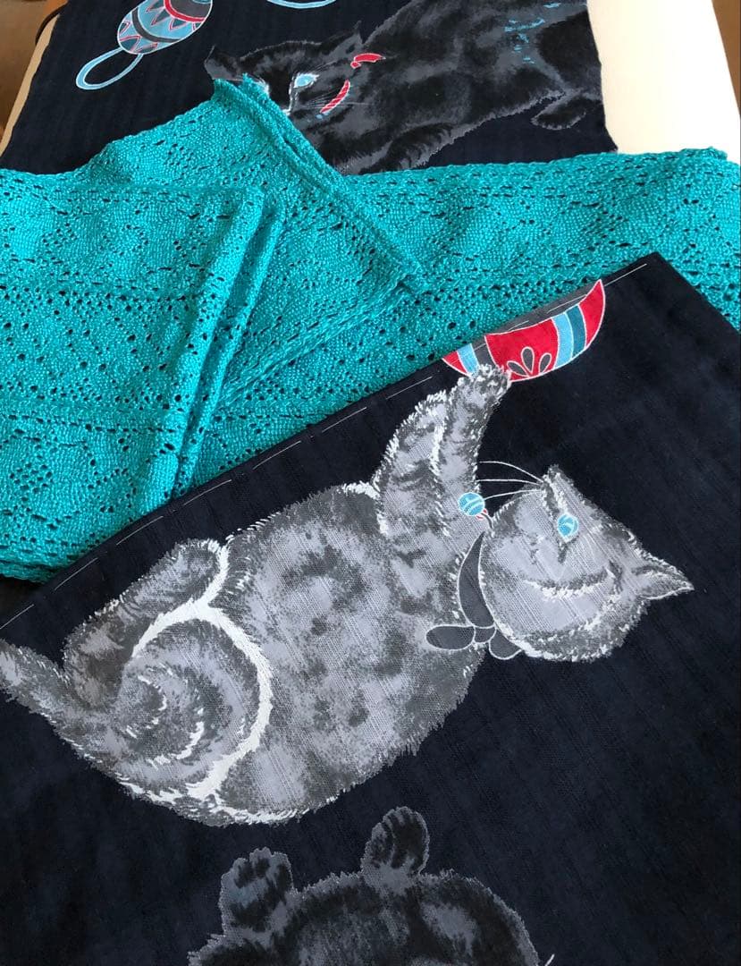 猫柄の浴衣　岡重　新品・未使用品