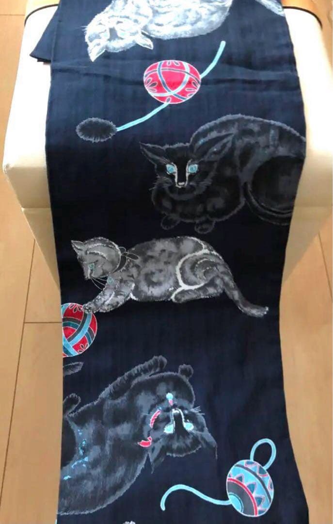 猫柄の浴衣　岡重　新品・未使用品
