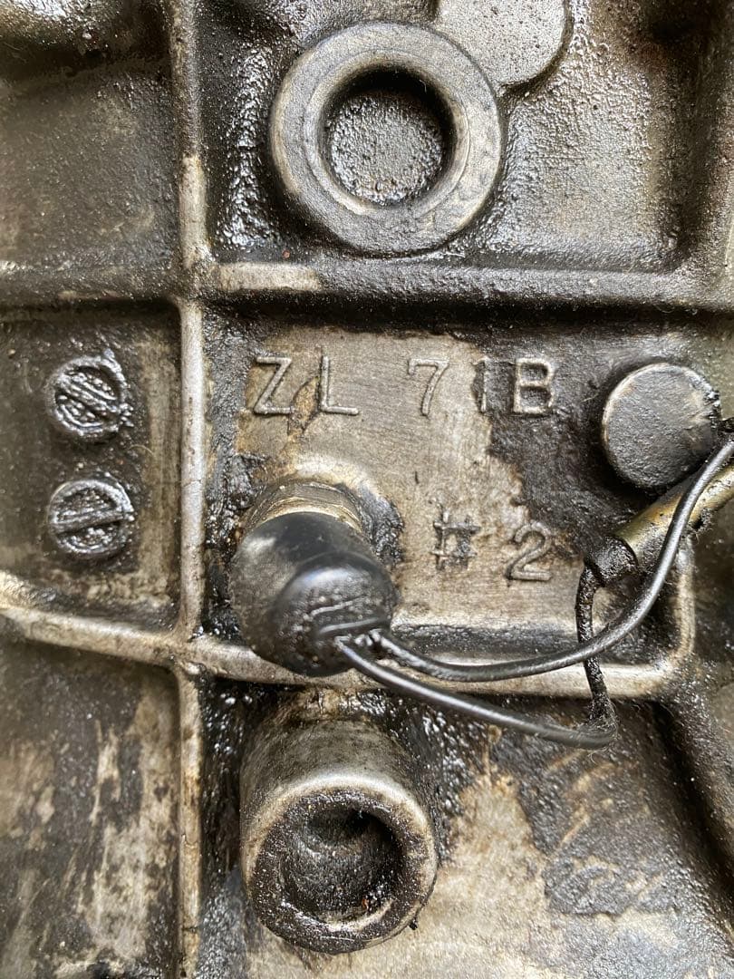 「日産L型エンジン用ミッション　71B ５速」 脱着時作動正常 着払い