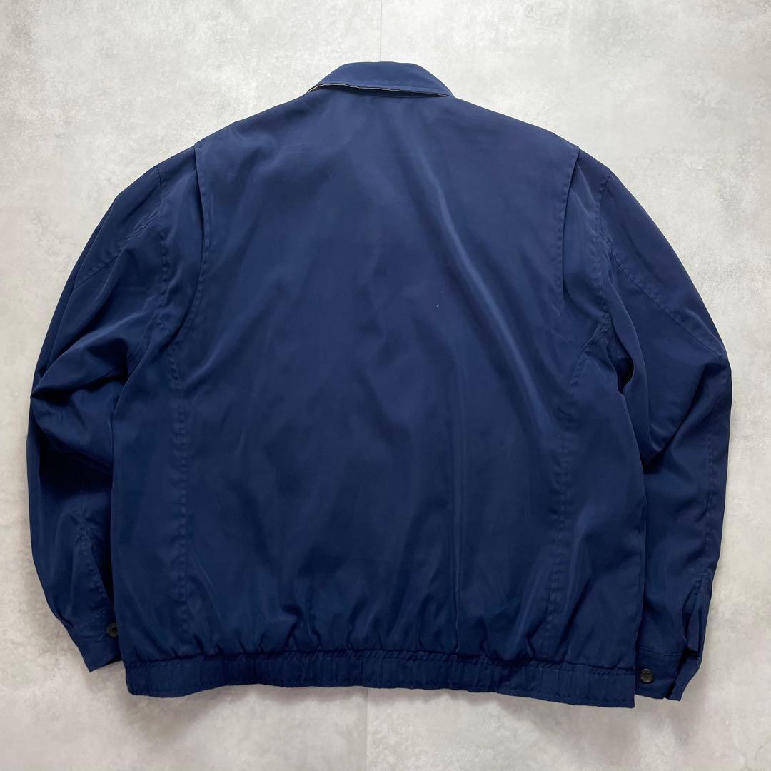 雰囲気抜群 90s ポロラルフローレン ゴルフ スウィングトップ 千鳥柄 紺 L