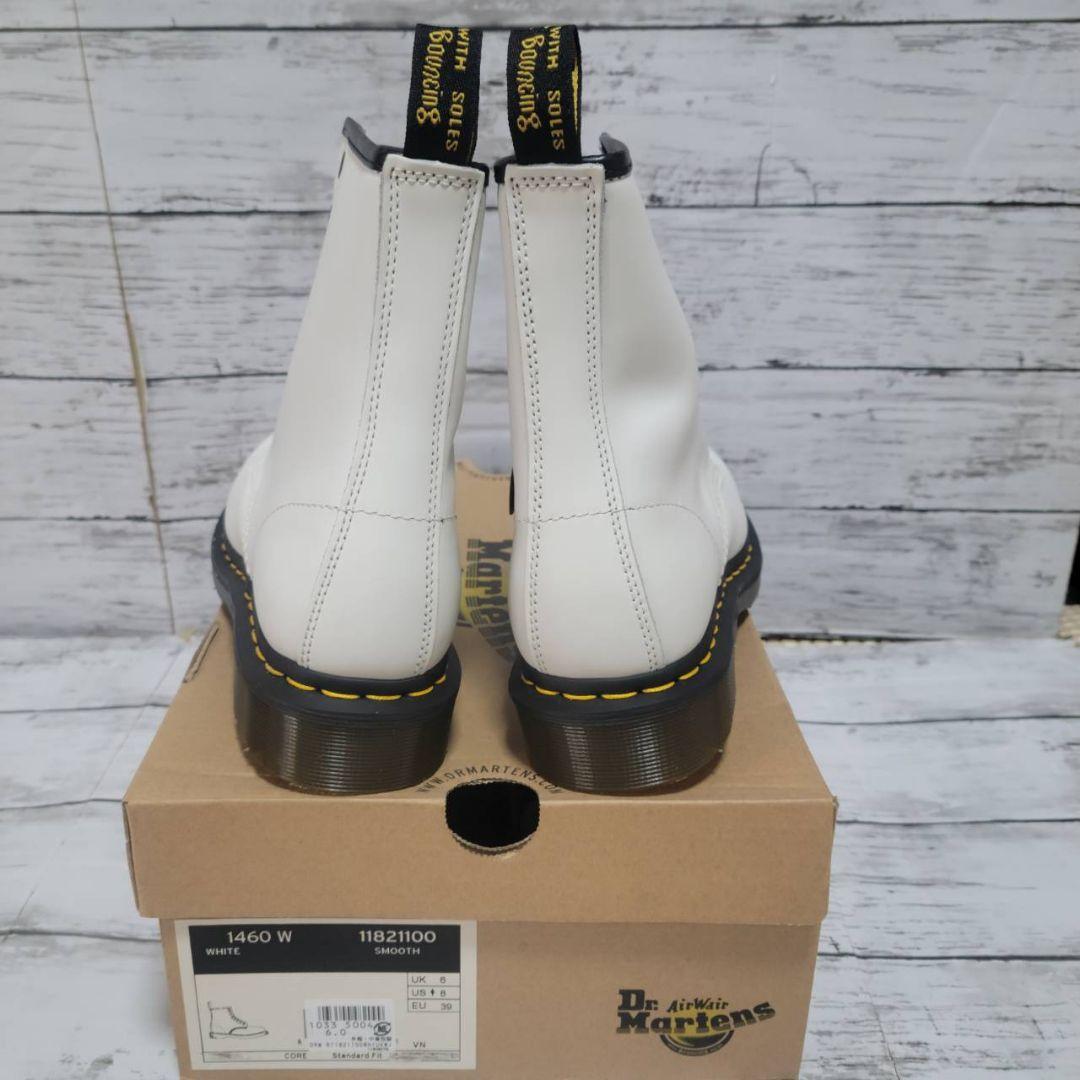 24cm Dr. Martens ホワイト レースアップブーツ