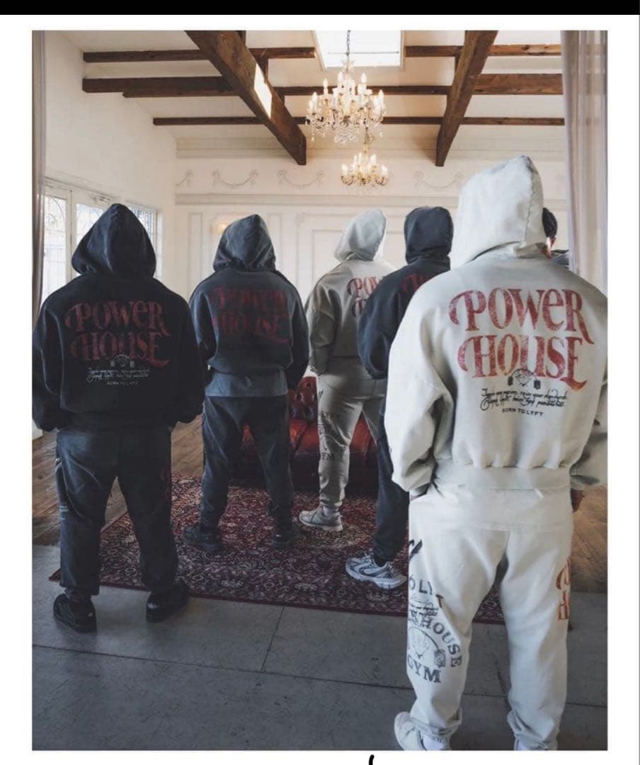 貴重 POWER HOUSE ジップアップフーディ グレー　M