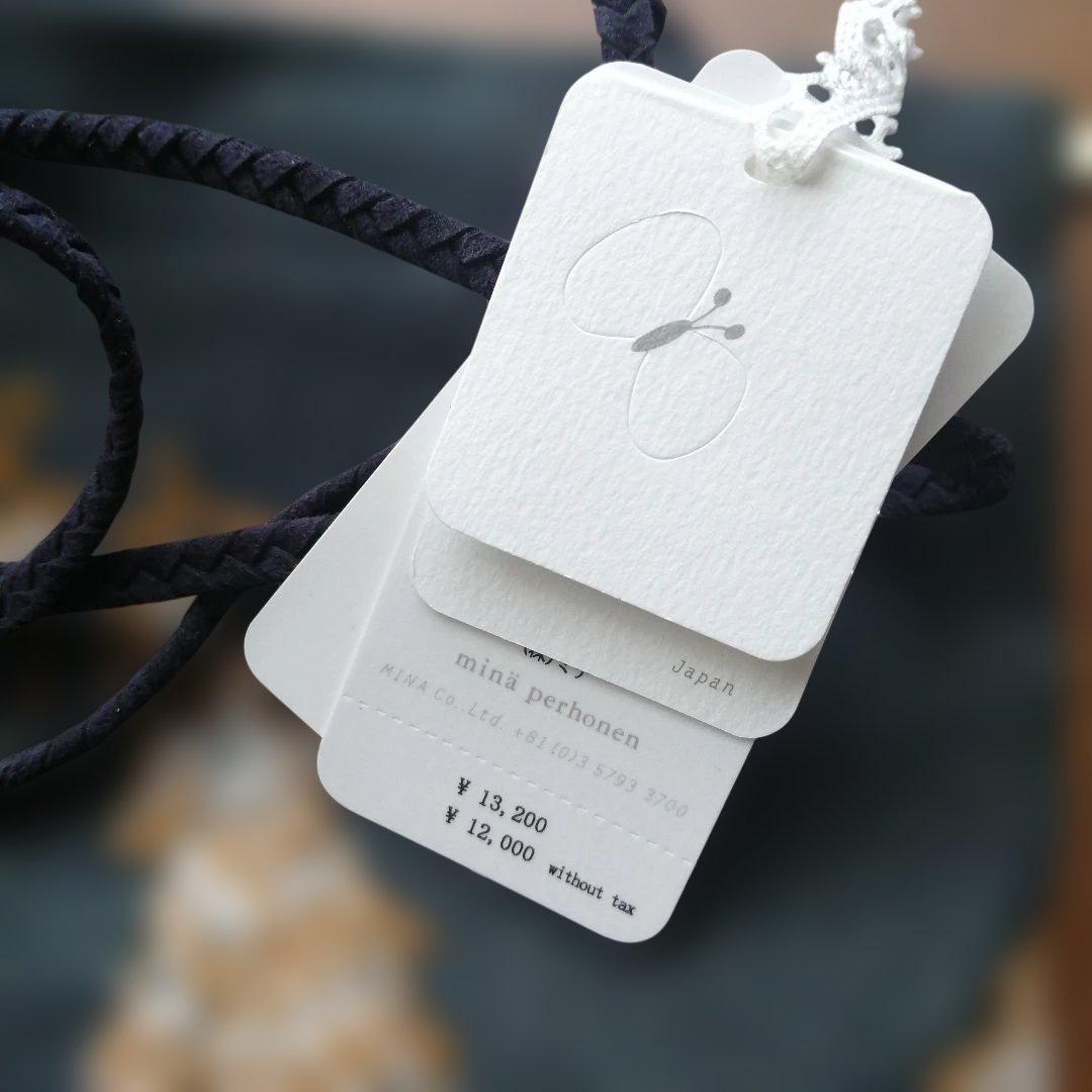 新品　ミナペルホネン　wolf&flower　ポシェット　クリスマスカード付