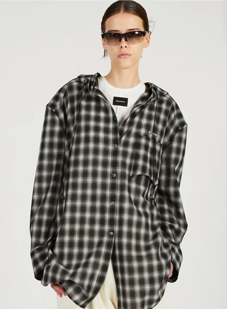 お値下げ！PRANK PROJECT Hoodie Check Shirt