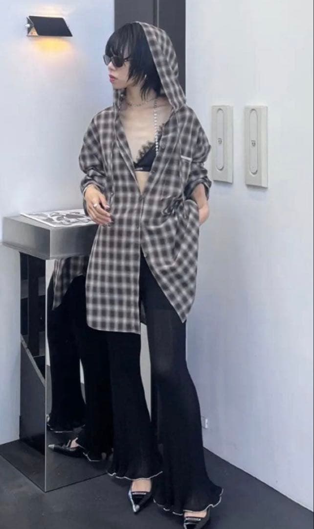 お値下げ！PRANK PROJECT Hoodie Check Shirt