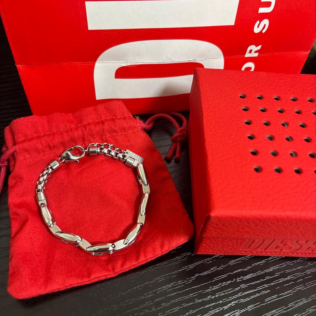 DIESEL Dx1633040 ステンレス スチール チェーン ブレスレット