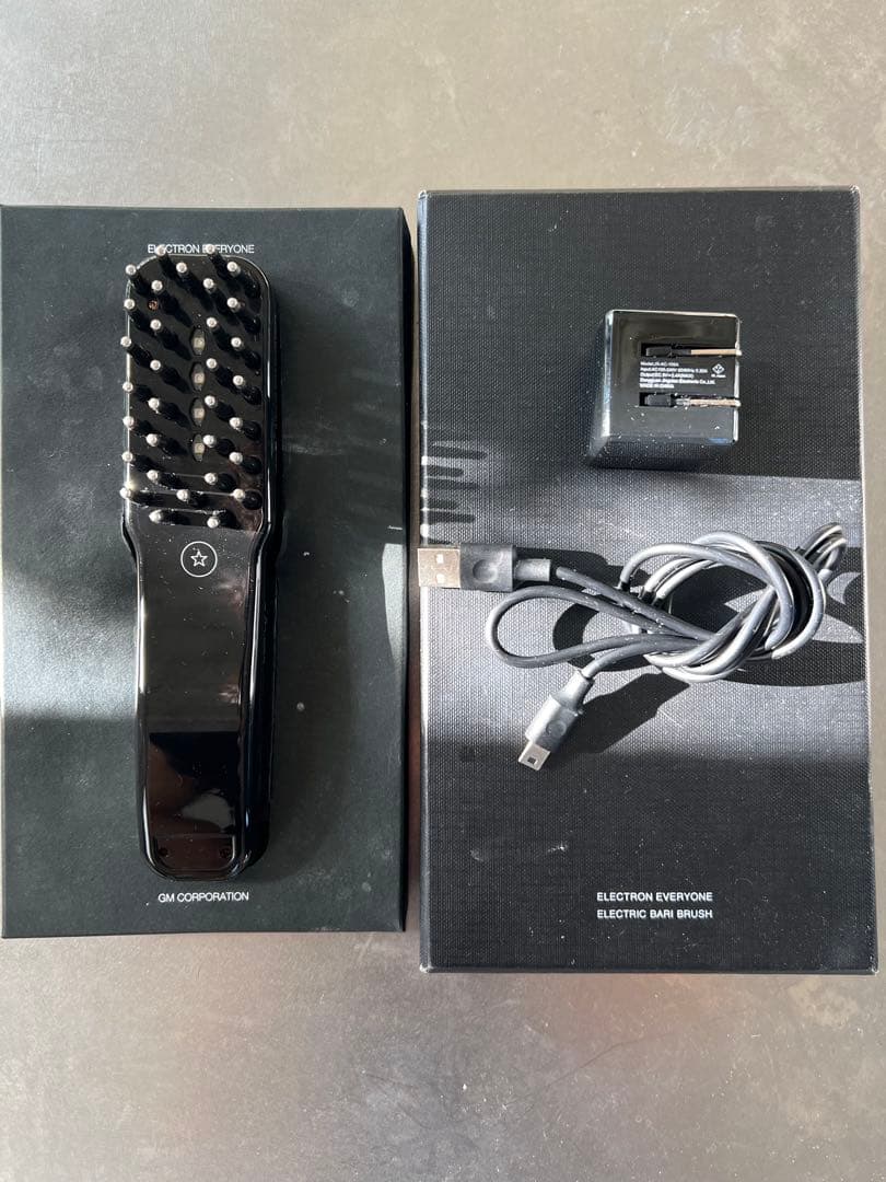 電気バリブラシ エレクトロン 美顔器 エレクトリックバリブラシ ブラック