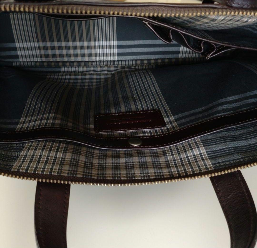 MOTHERHOUSEダークブラウン レザー ビジネスバッグ