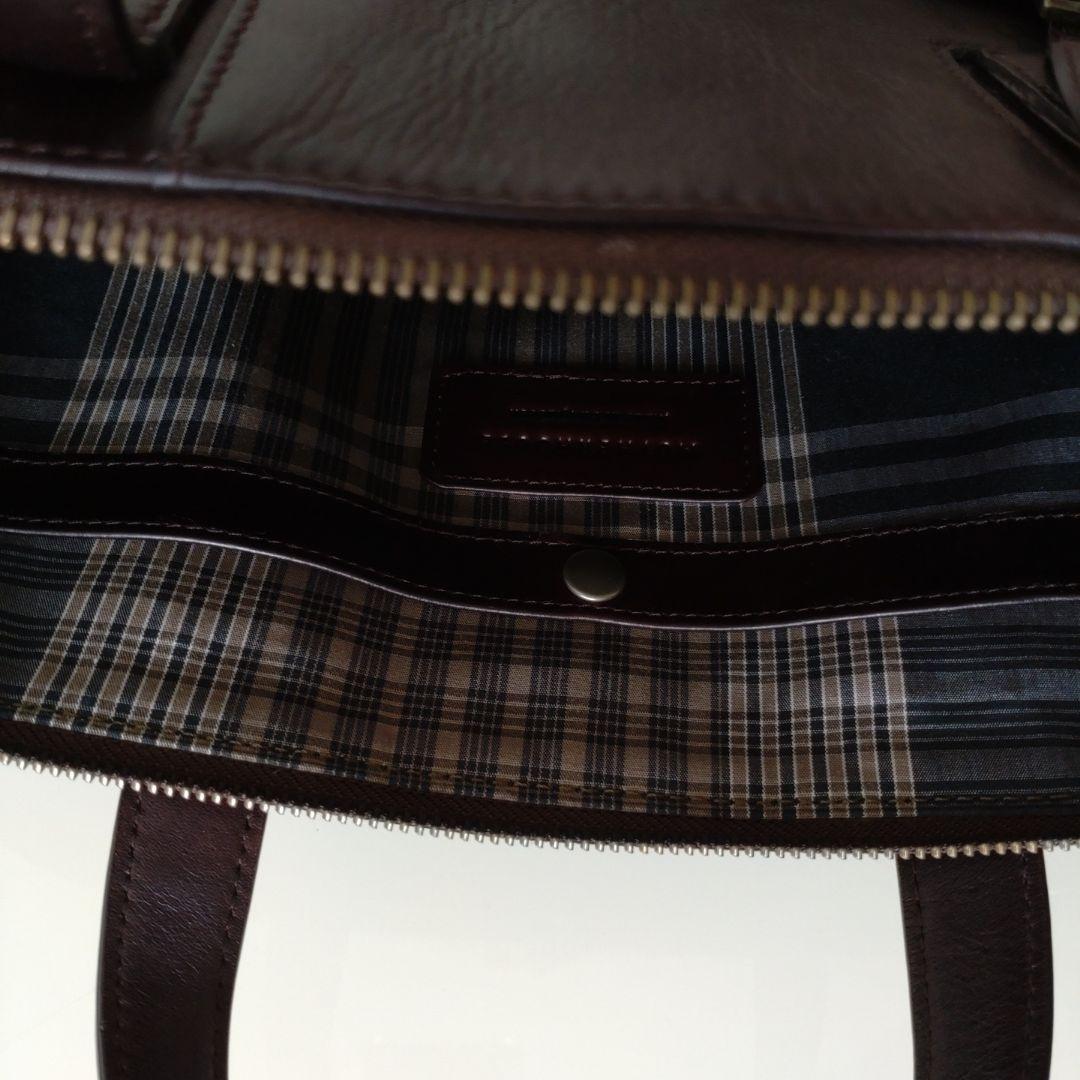 MOTHERHOUSEダークブラウン レザー ビジネスバッグ