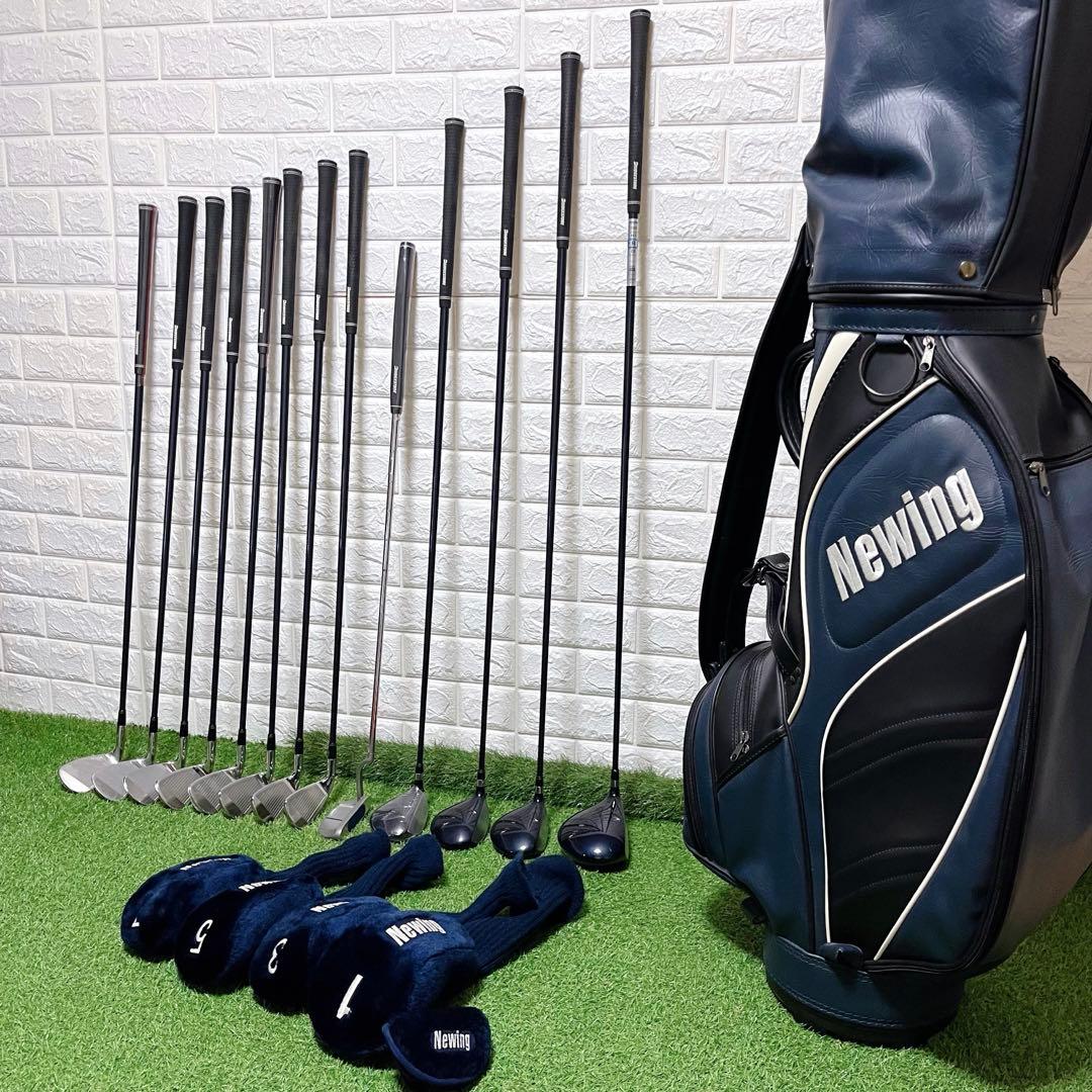 美品 ブリヂストン Newing 未使用有り メンズゴルフクラブ豪華13本セット