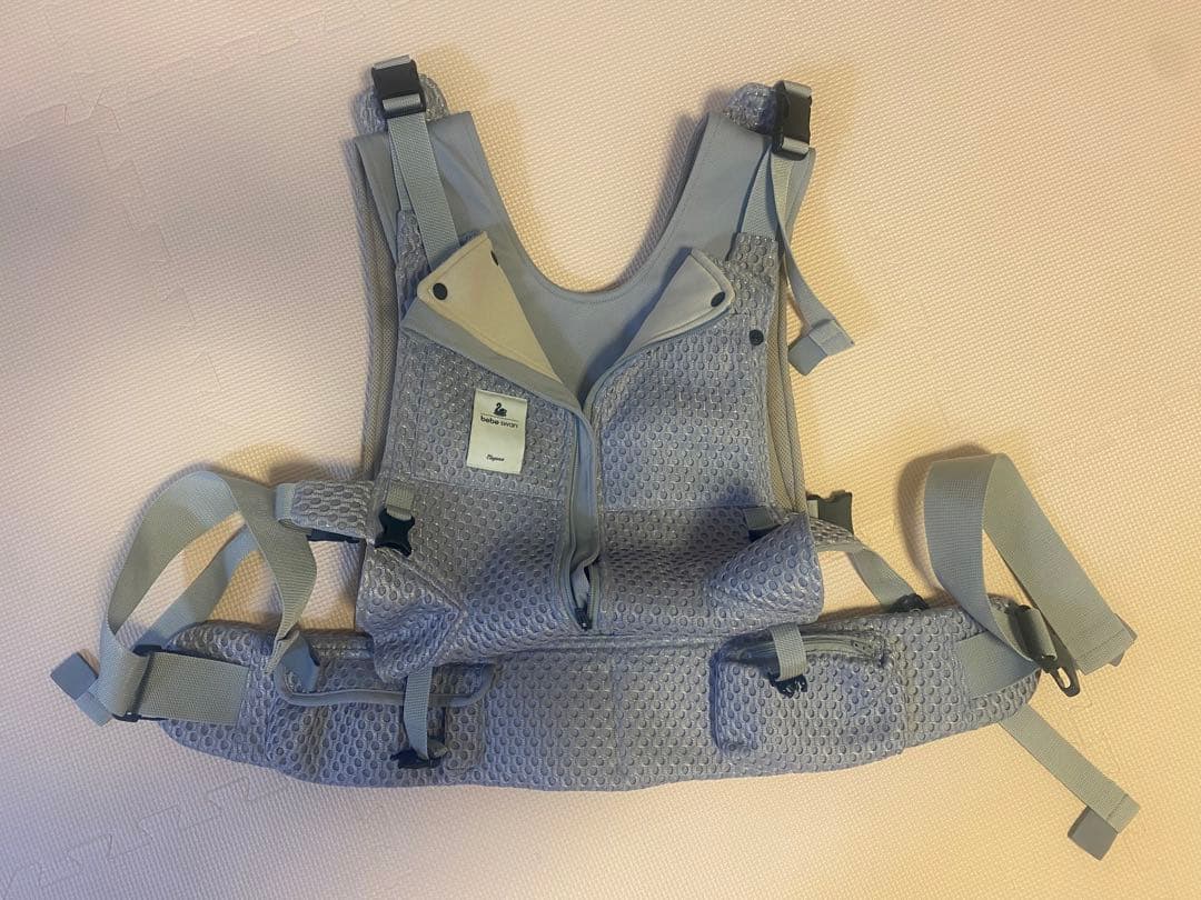 【美品】bebeswan ベベスワン シルバーグレー