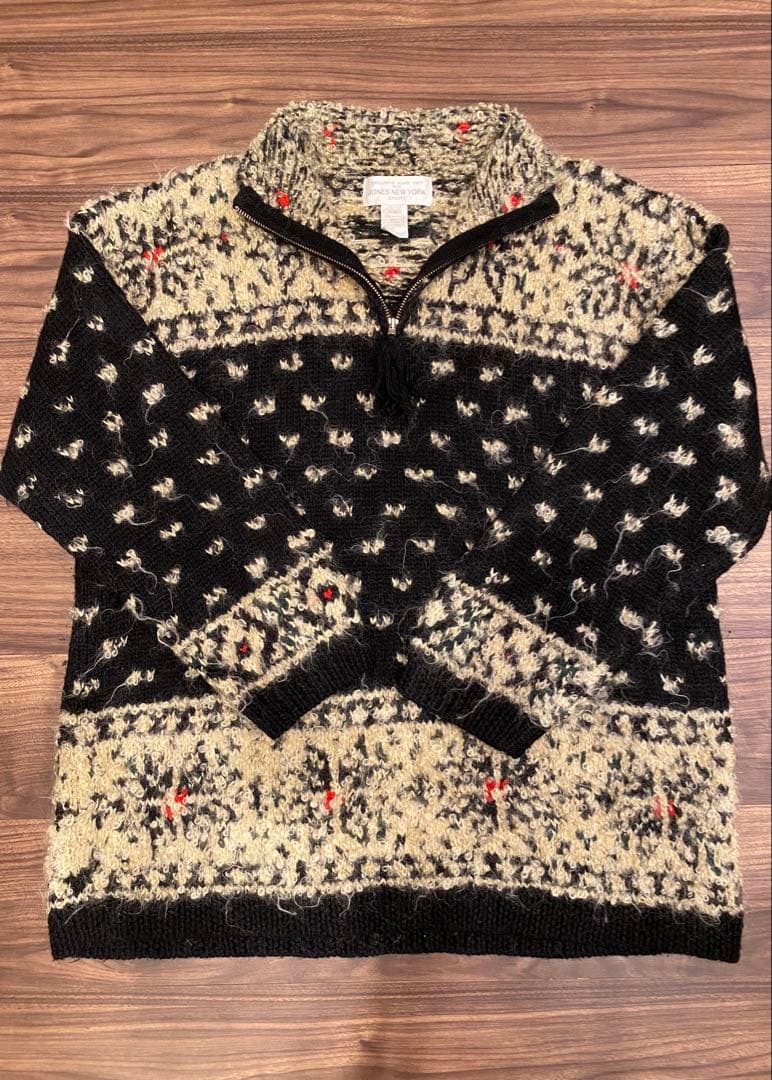 80’s〜90’s モヘア ハーフジップニット