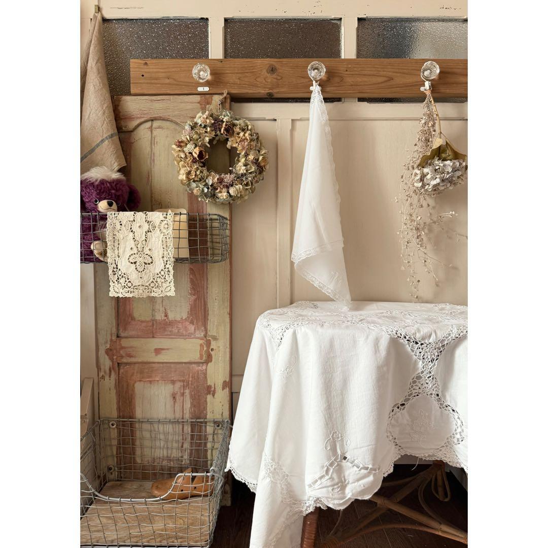 気まぐれ工房ஐ木とガラスのつまみの壁掛けフックஐビンテージ・アンティーク