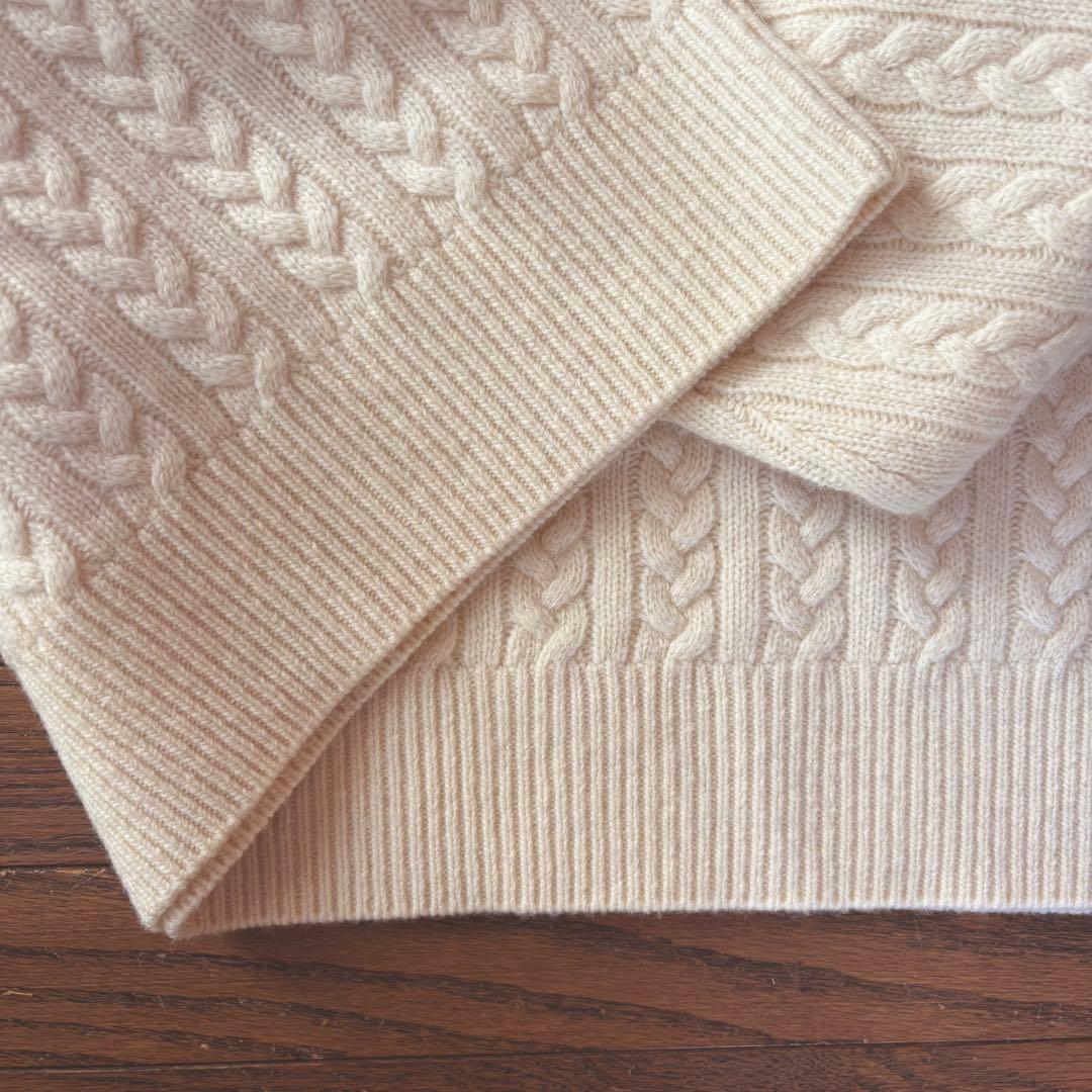 美品　エブール ebure ウール カシミヤ ニット