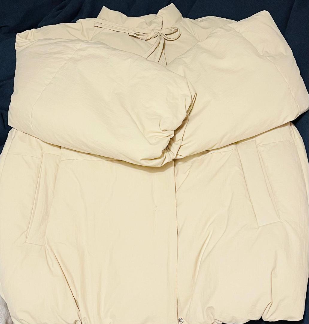 【試着のみ✨】hinari 中綿リボンミドルコート FREE ベージュ