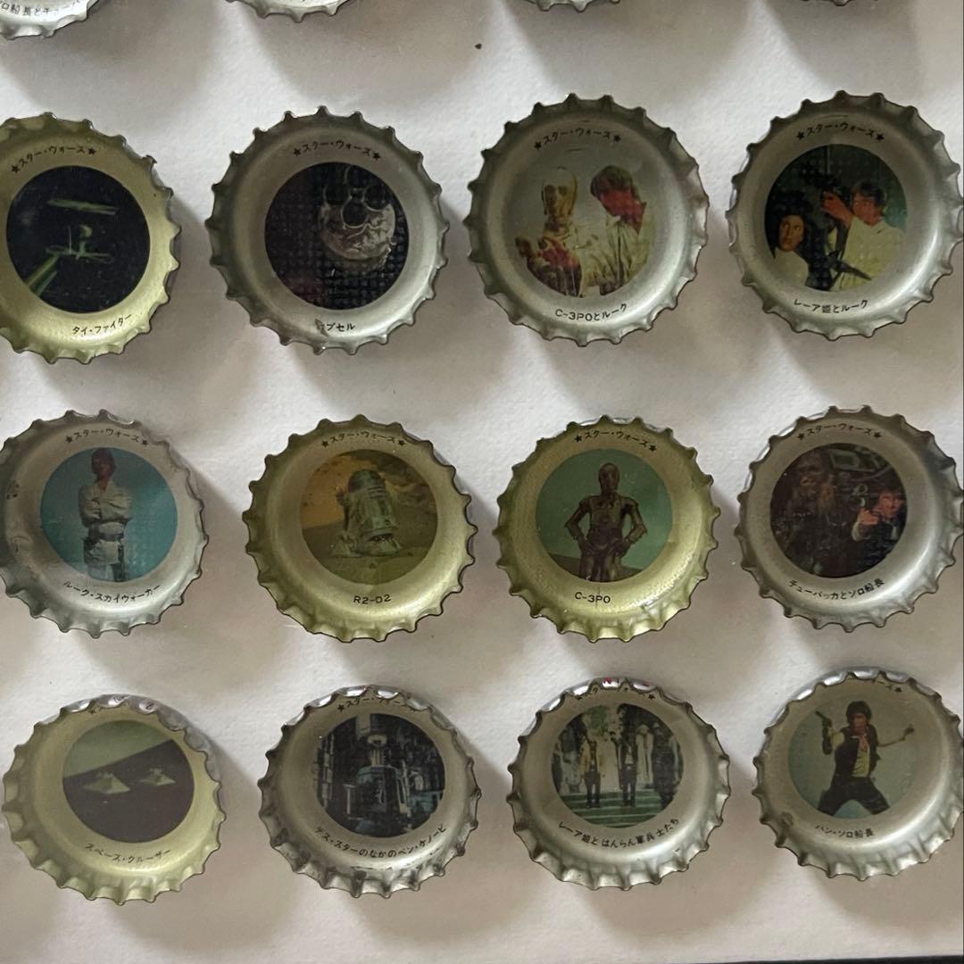 スターウォーズ コカコーラ 王冠 キャップ まとめ売り 額縁付き