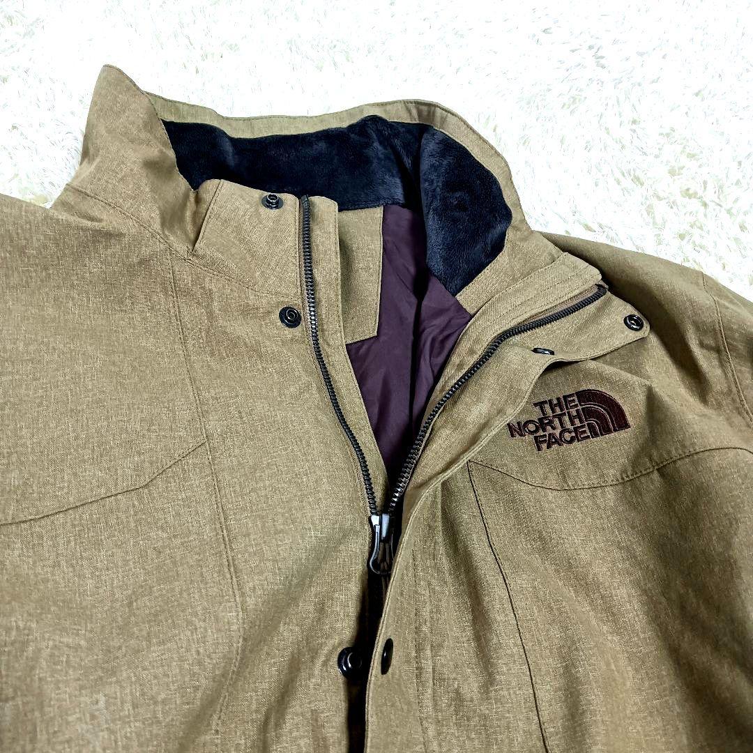 ノースフェイス　ブルゾンジャケット　メンズXXL ベージュ　大きめ　古着