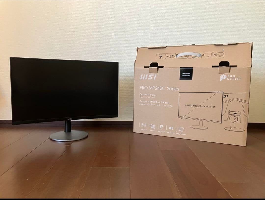 MSI 23.6型液晶曲面ディスプレイ ブラック PRO-MP242C