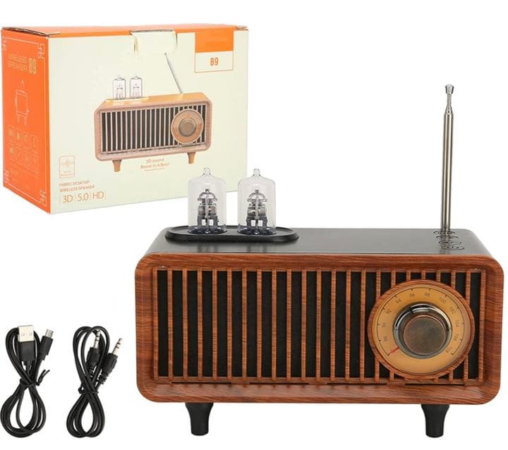 レトロBluetoothスピーカー、ポータブルBluetoothビンテージ