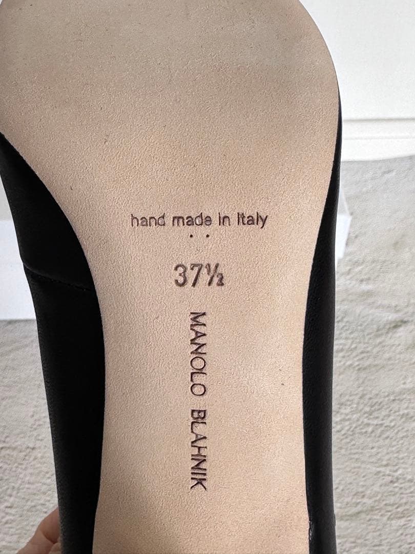 新品未使用　マノロブラニク 黒　37.5 メリージェーン