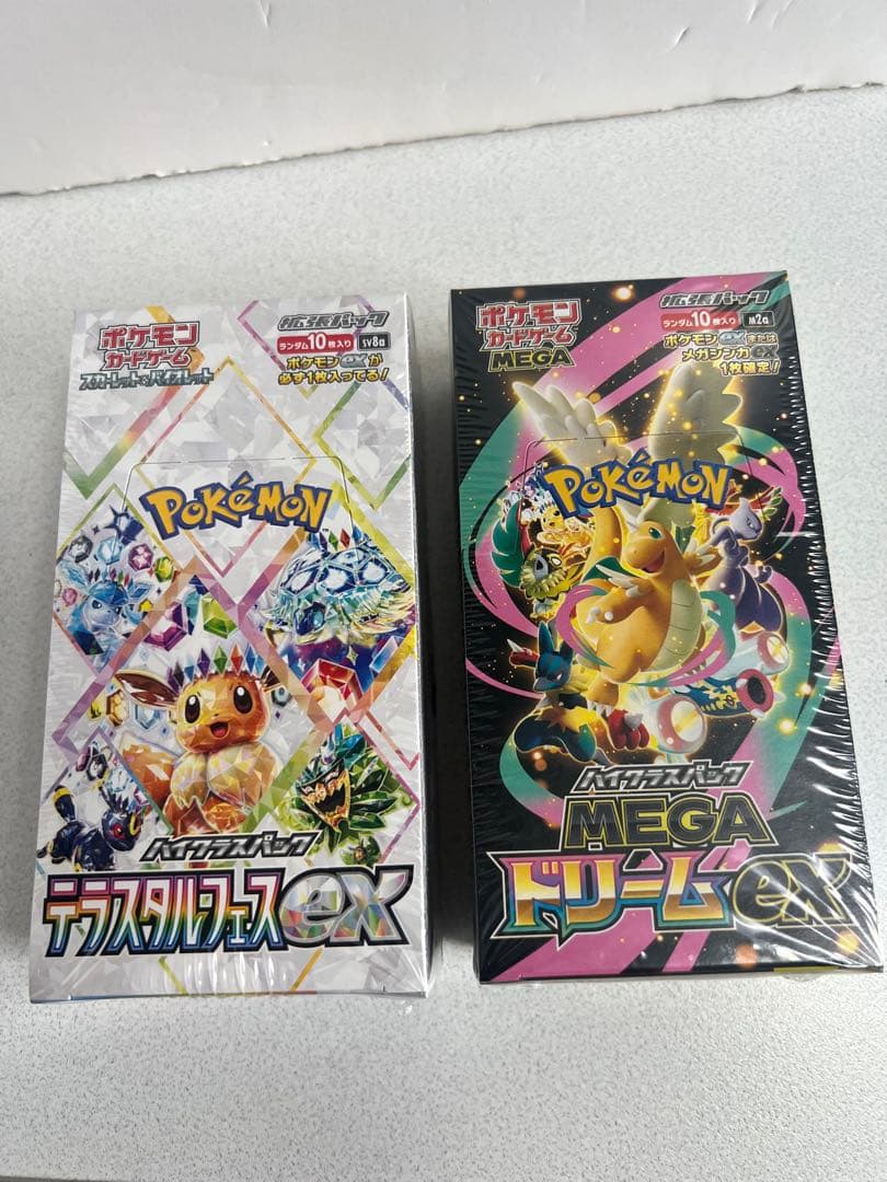 ポケモンカード　テラスタルフェスBOX &メガドリームBOX シュリンク付き