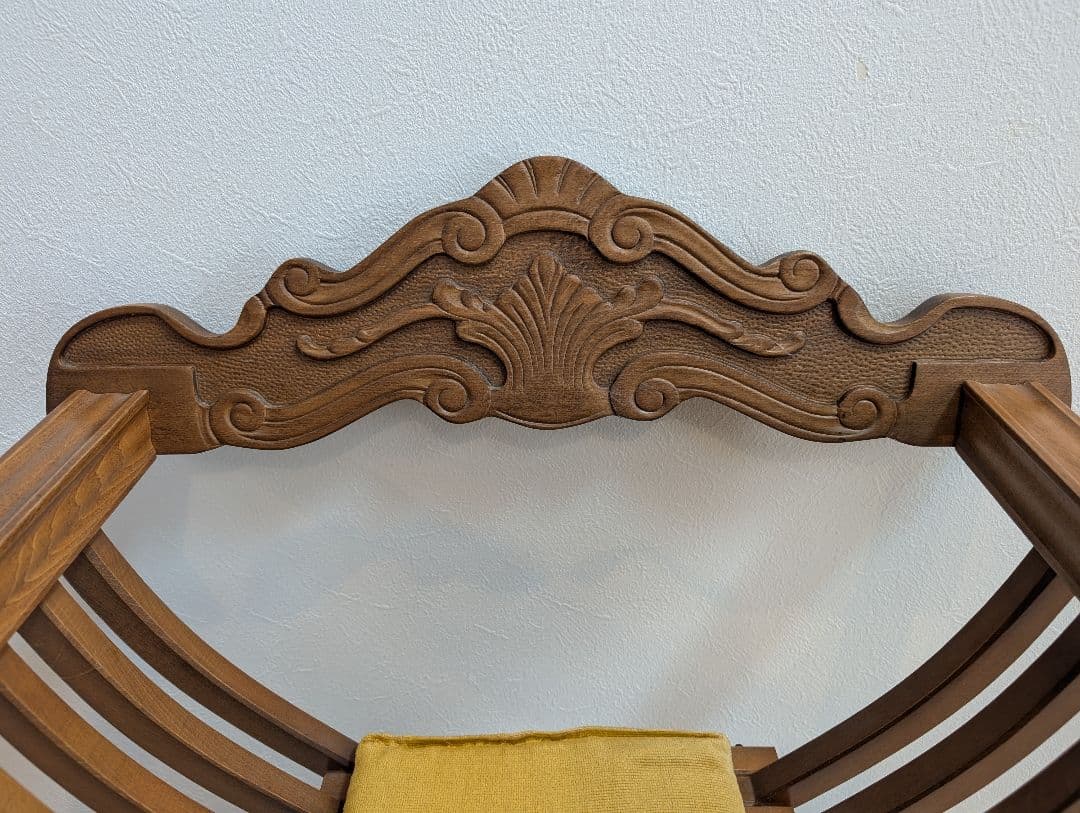 イタリア製　サヴォナローラチェア　アンティーク家具　椅子