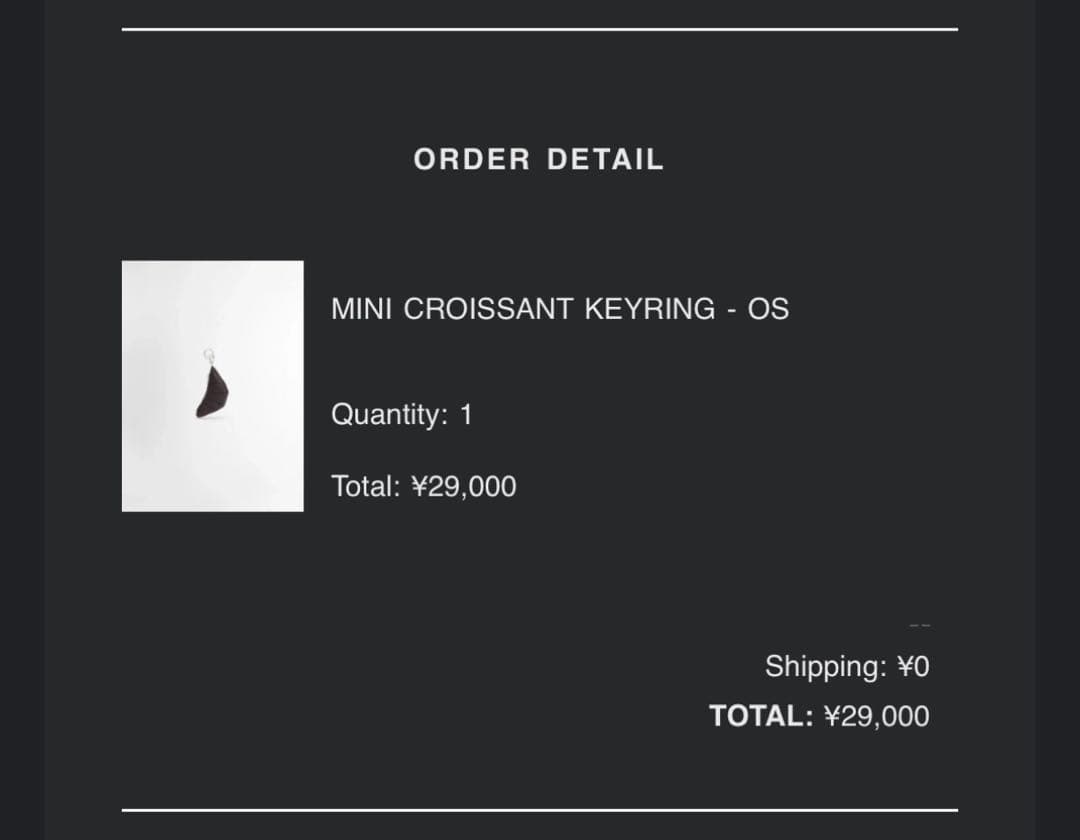 小物 oxoy / LEMAIRE MINI CROISSANT KEYRING