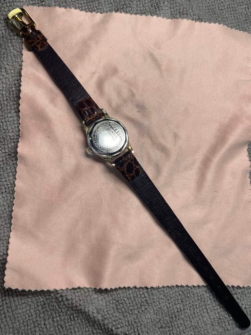 70's YellowGold 厚い金張 SWISS Zodiac 自動巻　稼働