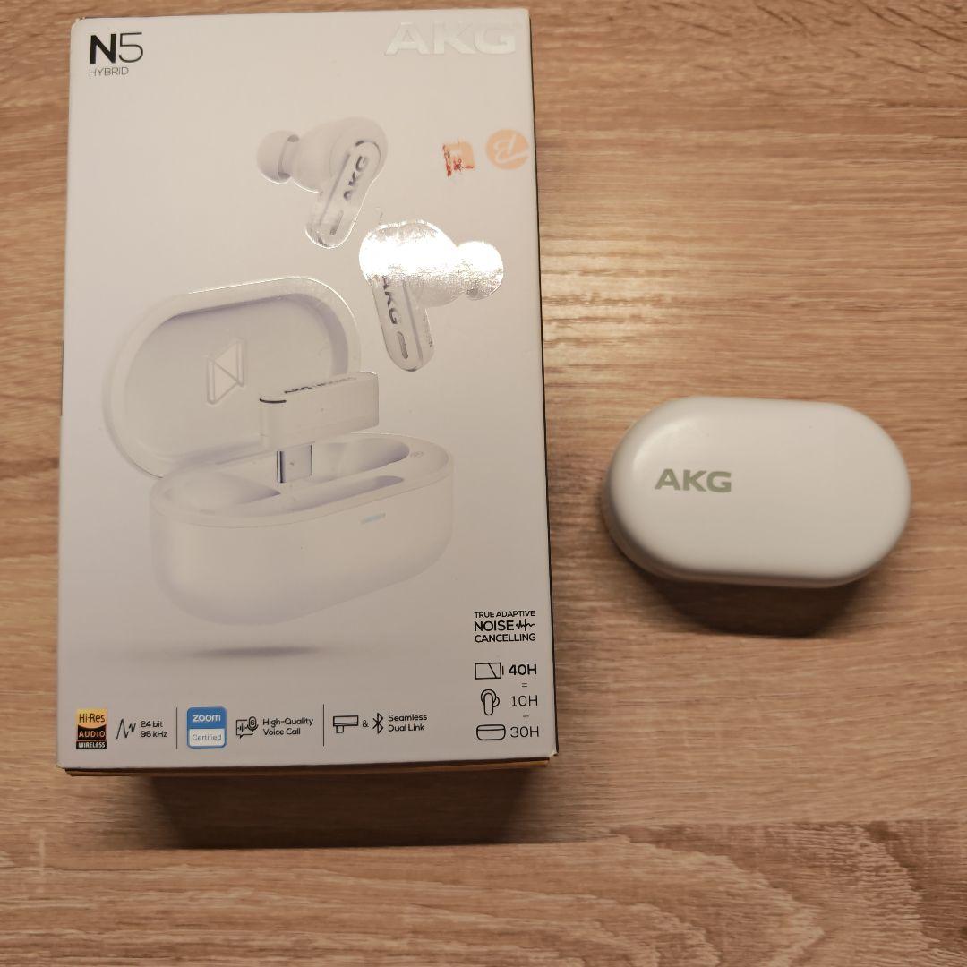 AKG N5 HYBRID ワイヤレスイヤホン ホワイト