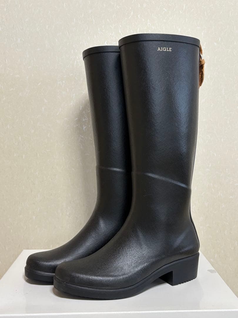ごはんさん★AIGLE ブラック 長靴
