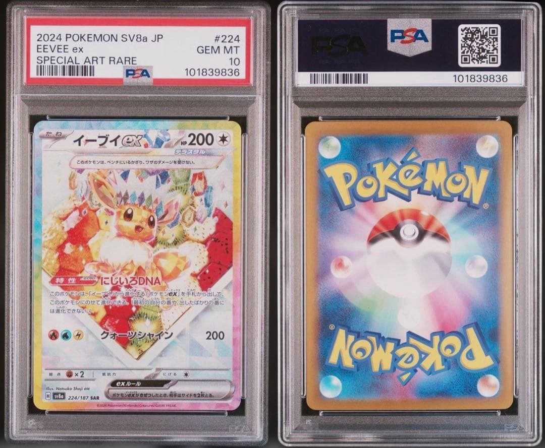 イーブイex sar psa10 223/187 テラスタルフェスex